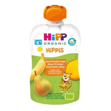HIPP Banānu, Bumbieru, Mango (4m+) biezenis, 100 g - 1
