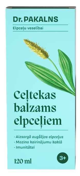 DR. PAKALNS elpceļiem Ceļtekas balzams, 120 ml - 2