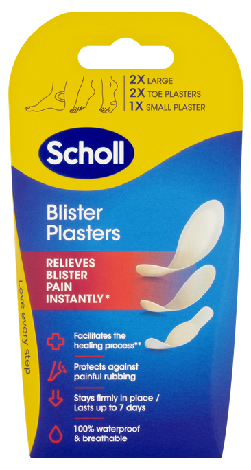 SCHOLL Blister Plaster plāksteri tulznām, 5 gab. - 1
