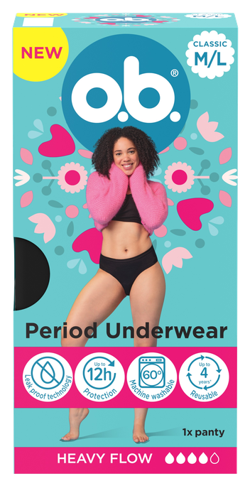 O.B. M/L menstruālās biksītes, 1 gab. - 1