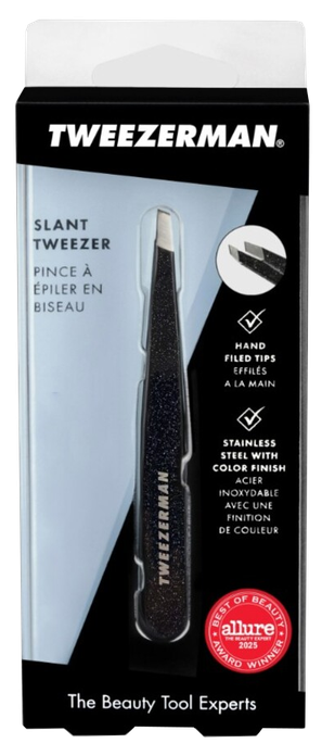 TWEEZERMAN Ar Slīpiem Galiem, Dusted Onyx pincete, 1 gab. - 1