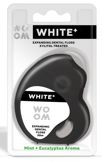 WOOM White + Expanding 30m zobu diegs, 1 gab. - 1