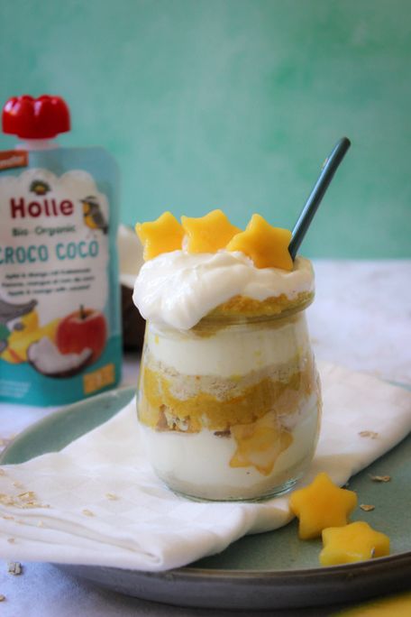 HOLLE Ābolu, mango un kokosriekstu biezenis, 100 g - 2