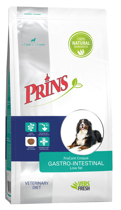 PRINS ProCare Diet Croque Gastro-Intestinal Low Fat sausā barība, 3 kg - 1