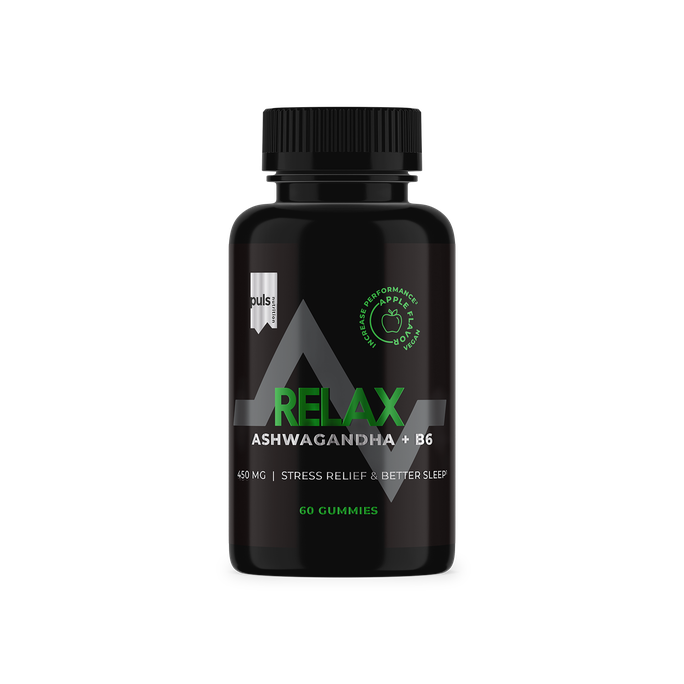 PULS NUTRITION Relax Ashwagandha+B6 gummies tabletes, 60 gab. - 1
