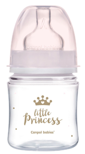 CANPOL BABIES Anti-colic PP Easy Start Royal Baby Pink pudelīte, 120 ml - 1