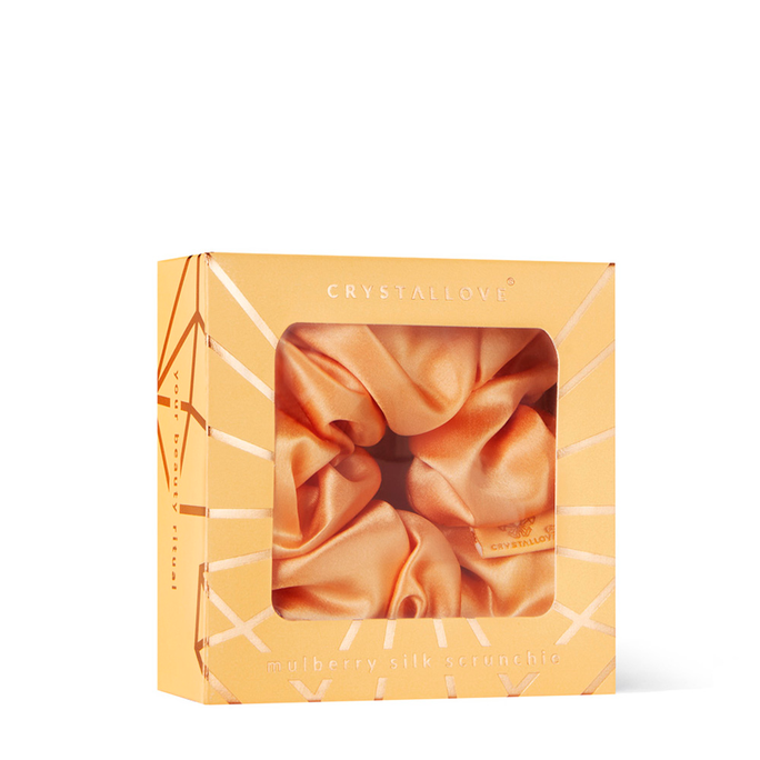 CRYSTALLOVE Peach Fuzz zīda matu gumija, 1 gab. - 3