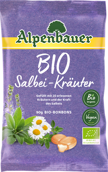 ALPENBAUER BIO Salbei-Krauter konfektes, 90 g - 1