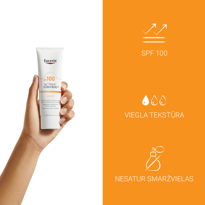 EUCERIN SUN Actinic Control MD SPF 100 saules aizsarglīdzeklis, 80 ml - 4