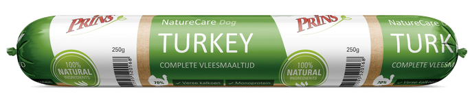 PRINS NatureCare Dog Turkey mitrā barība, 250 g - 1