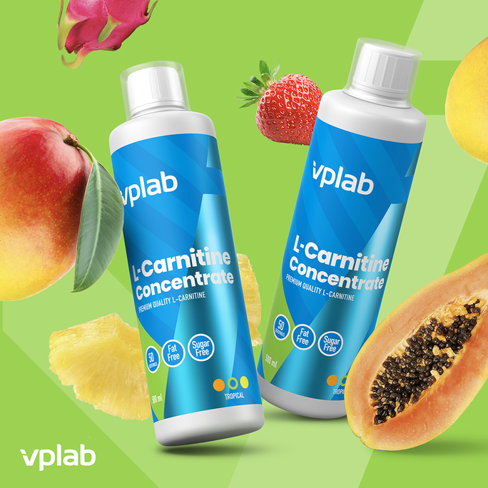 VPLAB L-carnitine ar tropisku augļu garšu koncentrāts, 500 ml - 3