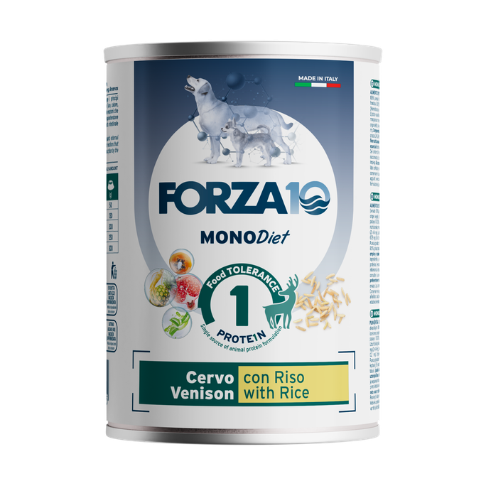 FORZA10 Diet Briedis Ar Rīsiem mitrā barība, 400 g - 1