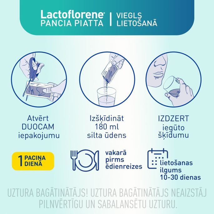 LACTOFLORENE PANCIA PIATTA milteliai, 20 vnt. - 5