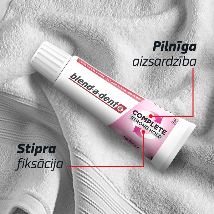 BLEND-A-DENT Complete Strong Hold, No Flavor fiksējošs krēms zobu protēzēm, 47 g - 4