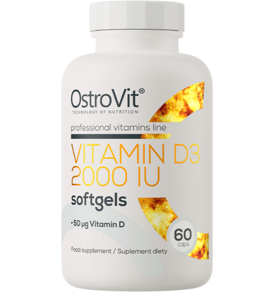 OSTROVIT Vitamin D3 2000 IU kapsulas, 60 gab. - 1