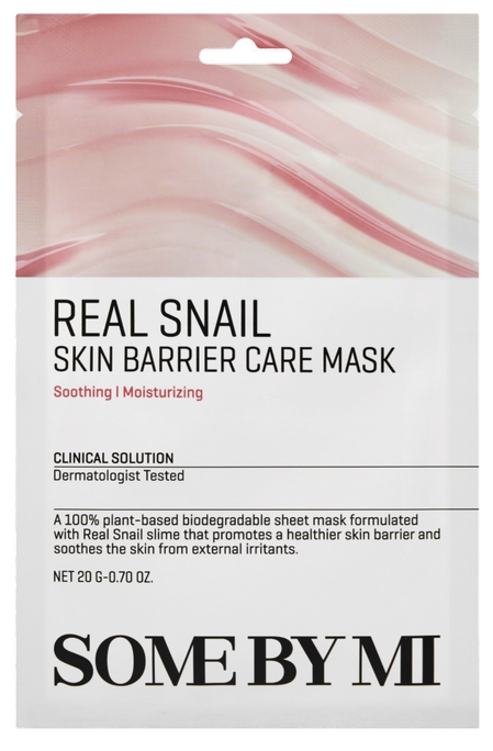 SOME BY MI Real Snail Skin Barrier auduma sejas maska, 20 g - 1