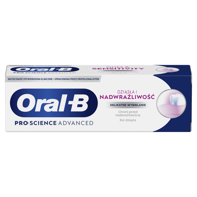 ORAL-B Pro-Science Advanced, Gum & Sensitivity, Whitening zobu pasta, 75 ml - 1