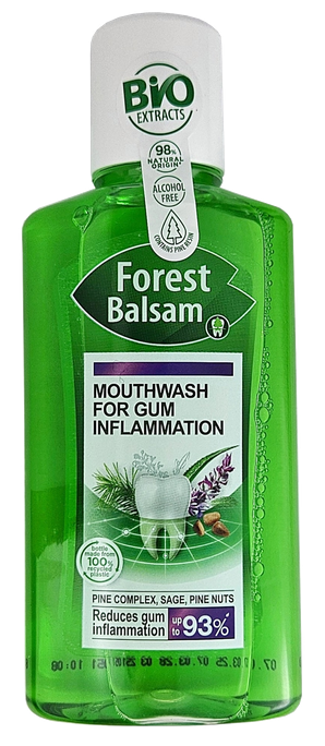 FOREST BALM Ciedru riekstu eļļas & salvijas mutes skalojamais līdzeklis, 250 ml - 1