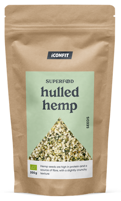 ICONFIT Organic Hulled Hemp sēklas, 200 g - 1