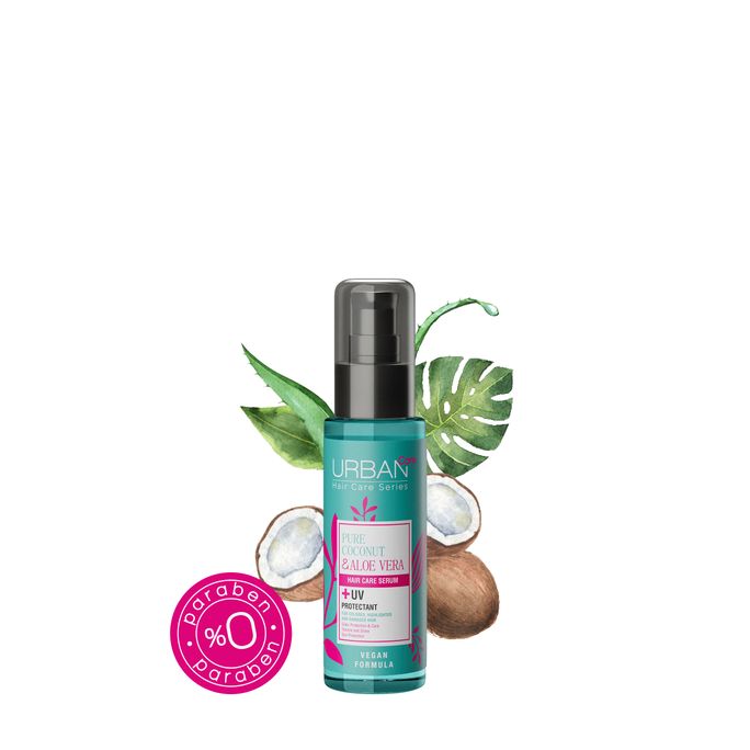 URBAN CARE Pure Coconut & Aloe Vera serums matiem, 75 ml - 3