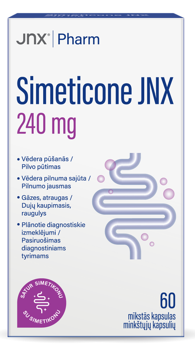 Simeticone 240mg kapsulės, 60 vnt. - 1