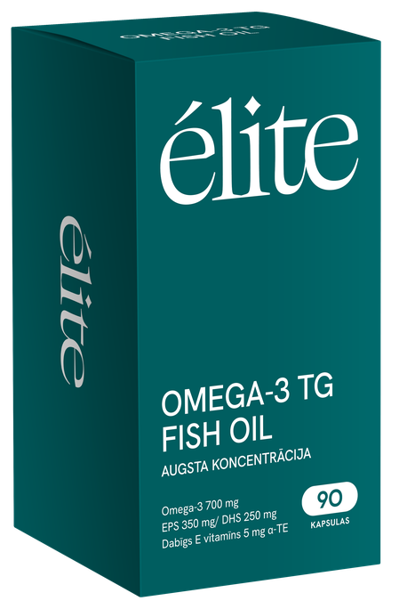 ELITE Omega-3 Tg Fish Oil kapsulas, 90 gab. - 1