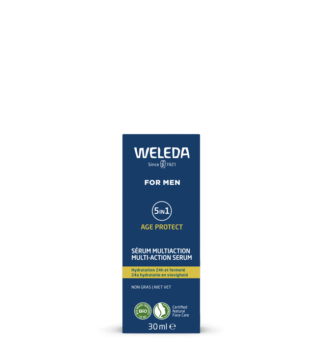 WELEDA For Men 5in1 Age Protect serumas, 30 ml - 2