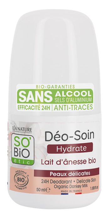 SO BIO ETIC 24H Ar Ēzeļa Pienu dezodorants, 50 ml - 1