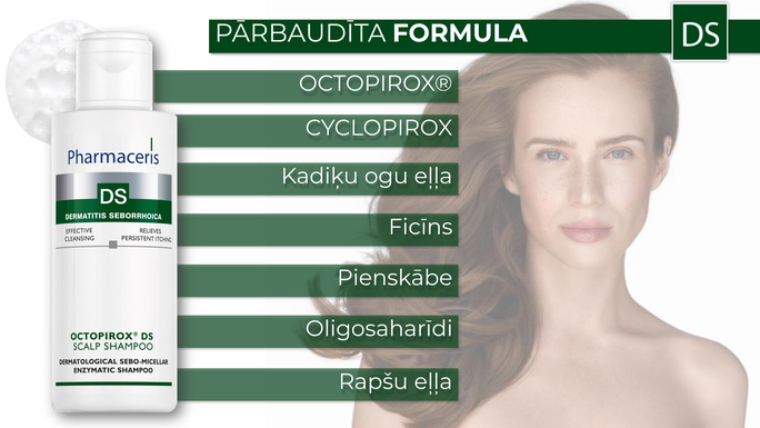 PHARMACERIS Ds Octopirox šampūns, 125 ml - 5