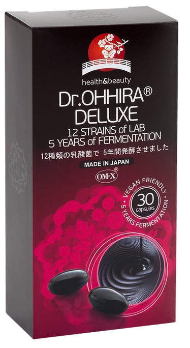 DR.OHHIRA Deluxe 12 Pienskābo Baktēriju Celmu Komplekss kapsulas, 30 gab. - 1