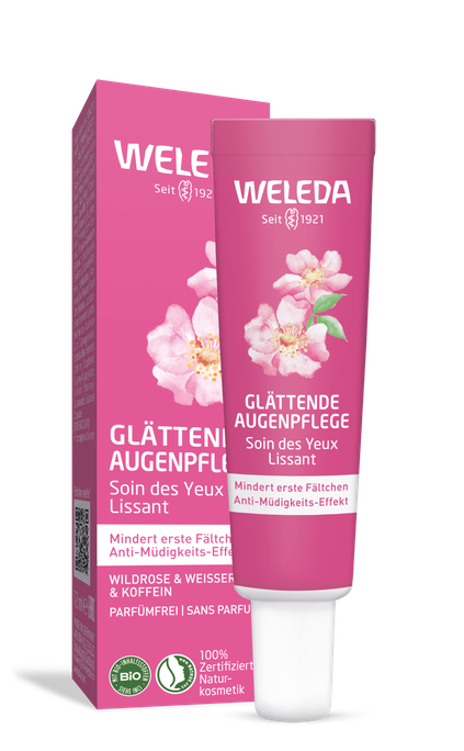 WELEDA Wild Rose & White Tea Smoothing acu krēms, 10 ml - 1