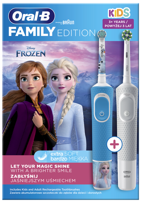 ORAL-B Family Pack Frozen Elektriskās Zobu Birstes komplekts, 1 gab. - 1