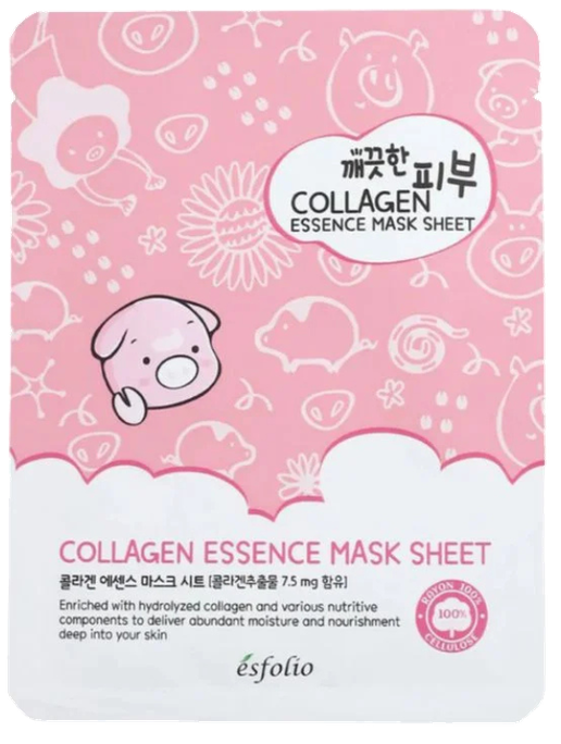 ESFOLIO Pure Skin Collagen Essence auduma sejas maska, 1 gab. - 1