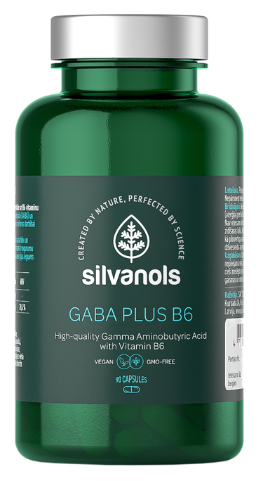 SILVANOLS Gaba Plus B6 kapsulas, 90 gab. - 1