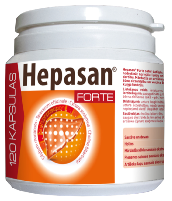 HEPASAN Forte kapsulas, 120 gab. - 1