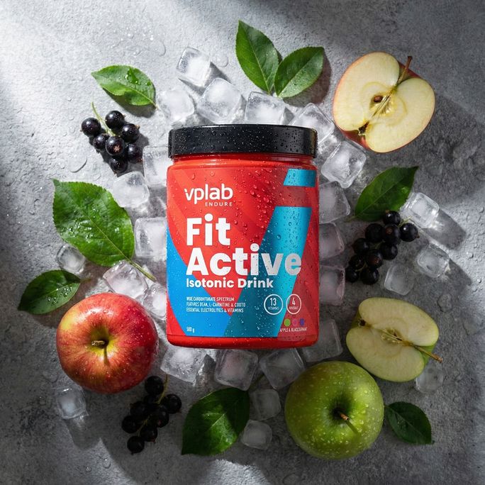 VPLAB FitActive Apple and Blackcurrant pulveris, 500 g - 5