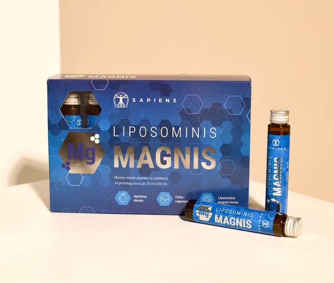 SAPIENS Liposomal Magnesium ampulės, 25 ml - 4