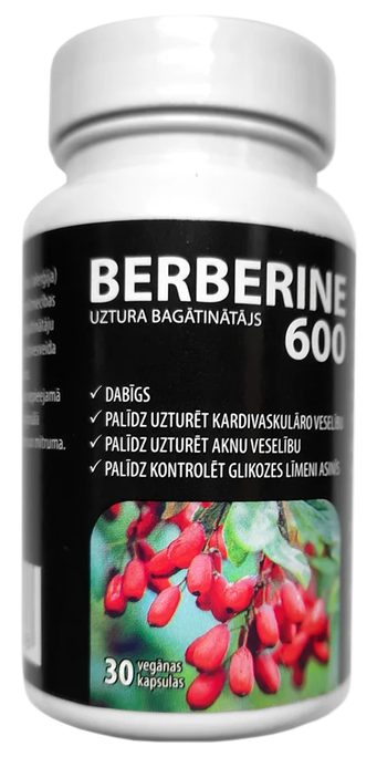 BERBERINE 600 Vegan kapsulas, 30 gab. - 1