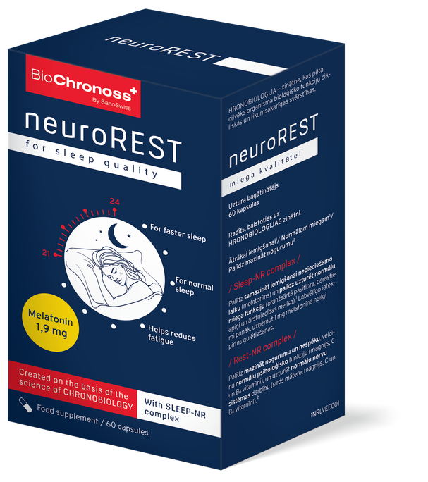 BIOCHRONOSS NeuroREST kapsulas, 60 gab. - 2