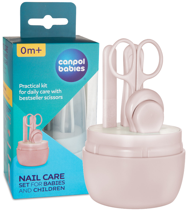 CANPOL BABIES Pink Nagu kopšanas komplekts, 1 gab. - 1