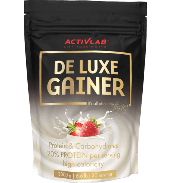 ACTIVLAB Deluxe Gainer Strawberry maisījums, 300 g - 1
