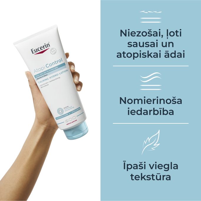 EUCERIN AtopiControl Nomierinošs un Mitrinošs losjons, 400 ml - 2