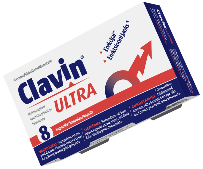 CLAVIN Ultra kapsulas, 8 gab. - 1