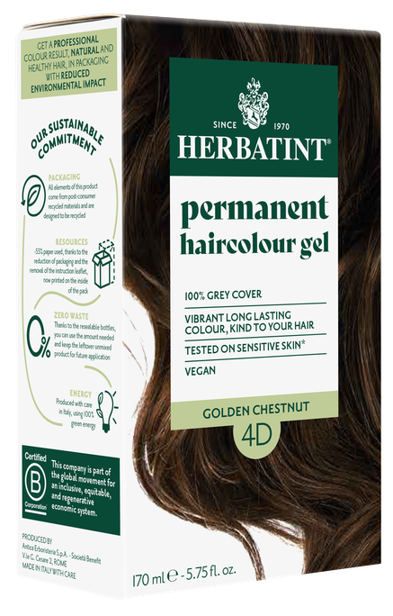 HERBATINT 4D Golden Chestnut matu krāsa, 170 ml - 1