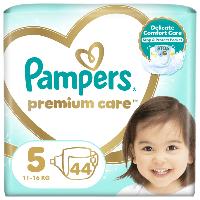 PAMPERS Premium Care-5 Junior, 11-25kg autiņbiksītes, 44 gab. - 1