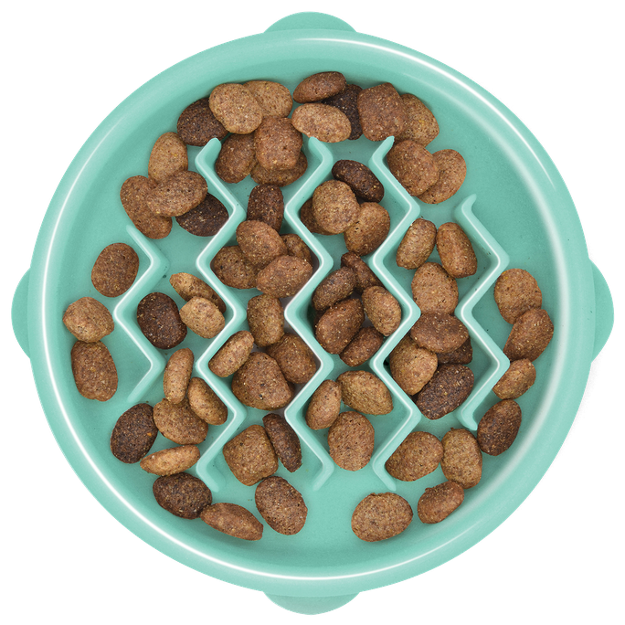 OUTWARD HOUND Fun Feeder Wave, Gaiši Zaļa, S, Lēnēšanas bļoda, 1 gab. - 1