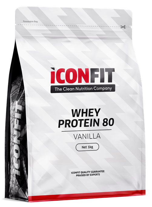 ICONFIT Whey Protein 80 - Vanilla pulveris, 1000 g - 1