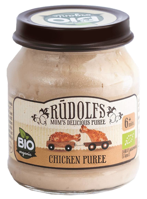 RŪDOLFS Vistas Gaļas BIO 6+ biezenis, 120 g - 1