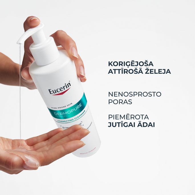 EUCERIN DermoPure Clinical Correcting attīroša želeja, 400 ml - 4