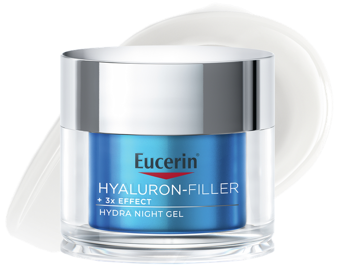 EUCERIN Hyaluron-Filler +3x Effect Mitrinošs Nakts sejas krēms, 50 ml - 1